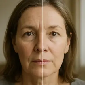 Avant après masque led image illustration